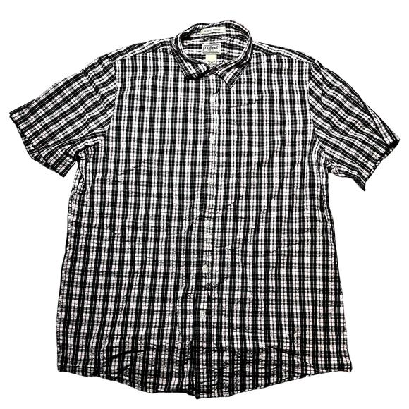L.L. Bean Slightly Fitted Plaid Shirt Large Regular - Picture 1 of 7